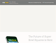 Tablet Screenshot of footballpulltabs.com